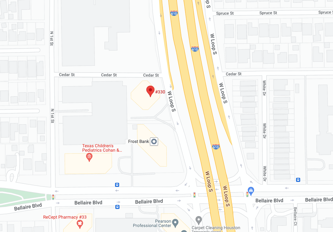 Houston Texas My Headache Doc Map